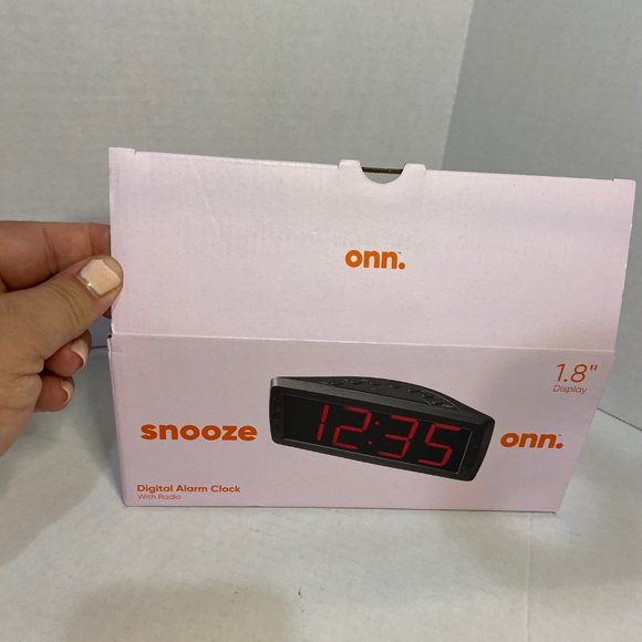ONN Portable Audio & Video Onn Digital Alarm Clock Radio Amfm